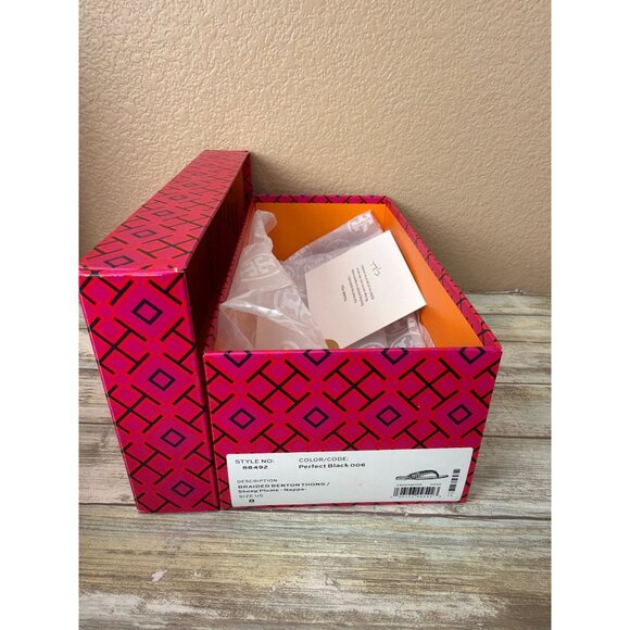 Set of 2 Tory Burch Sandals Shoe Gift Boxes and Tissue Paper - EMPTY 11" x 4" - Picture 8 of 9